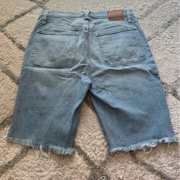 J Crew Point Sur denim jean shorts longer modest high rise light wash 30 - Picture 6 of 6